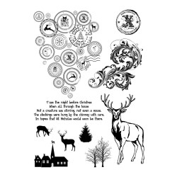 IndigoBlu Reindeer cling stamp